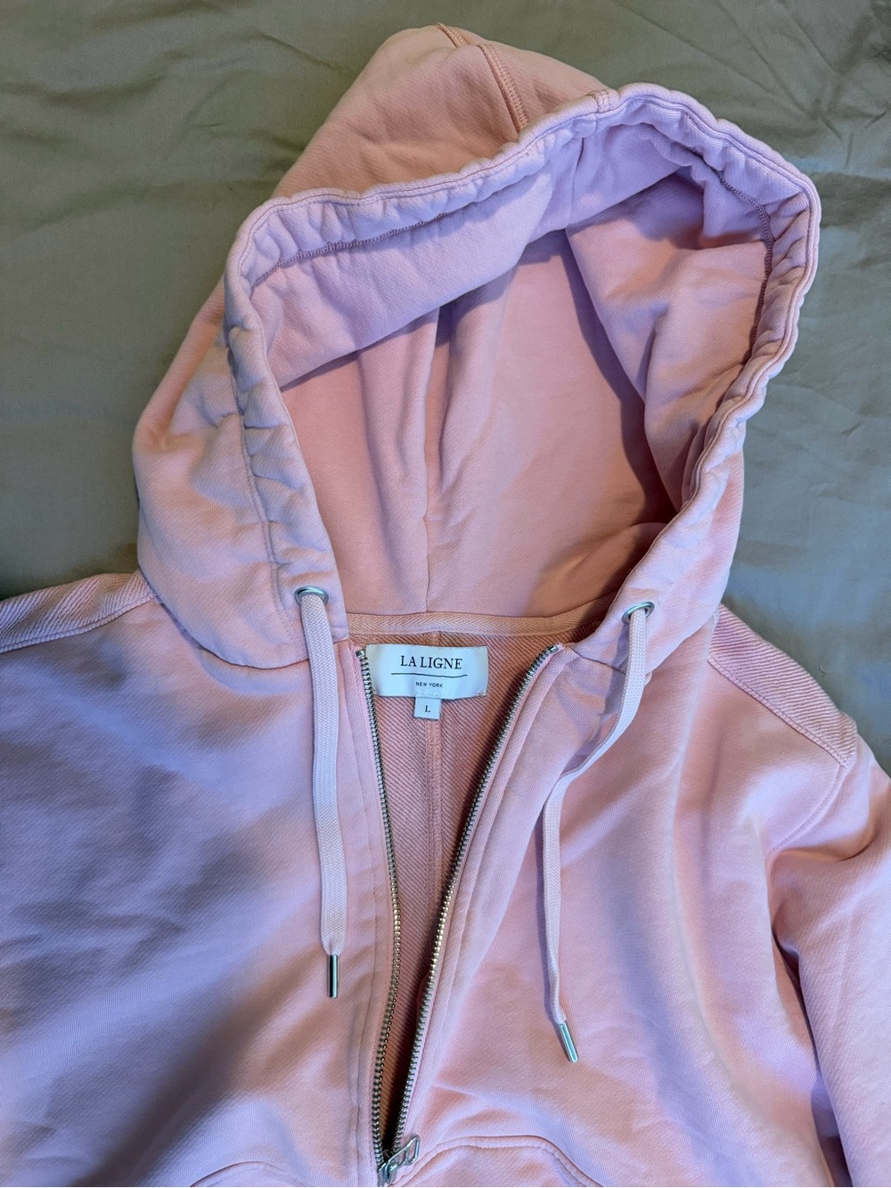 La Ligne Pink Half-Zip Teddy Jacket - Picture 2 of 5